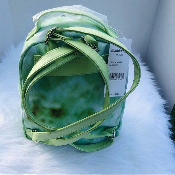 Madden Girl MG-6200 Green Tie Dye Mini Backpack Silver‎ Hardware NWT main image 6